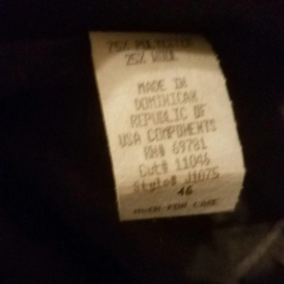 Disney Cruise Line Cast Member Blazer Black Rare - Picture 8 of 8